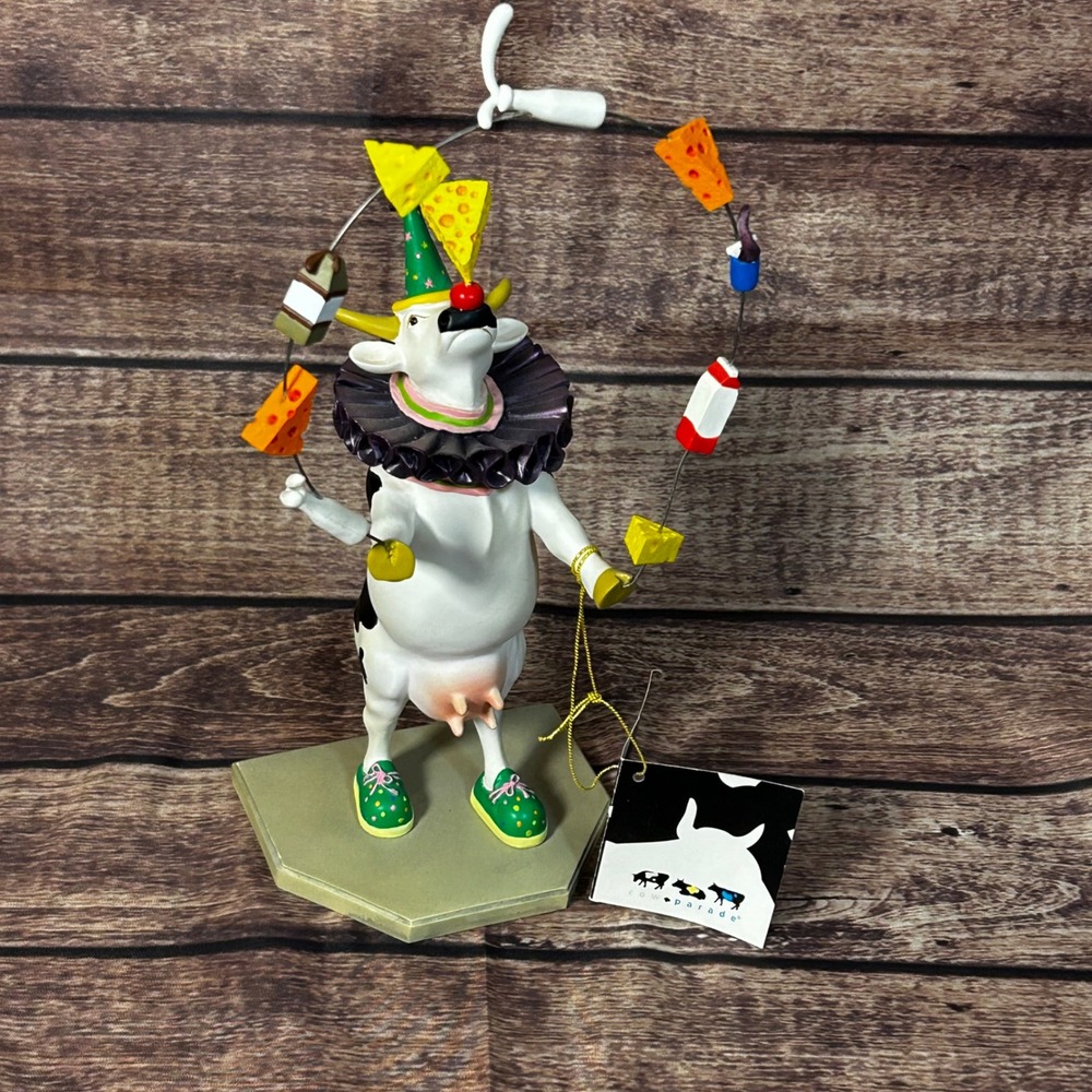 Cow Parade Circus Cown  #7708 2004 Westland Giftware Retired Tag No Box